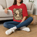 Crowned by Nature Polish Chicken T-Shirt — Vintage Botanical Hen Tee