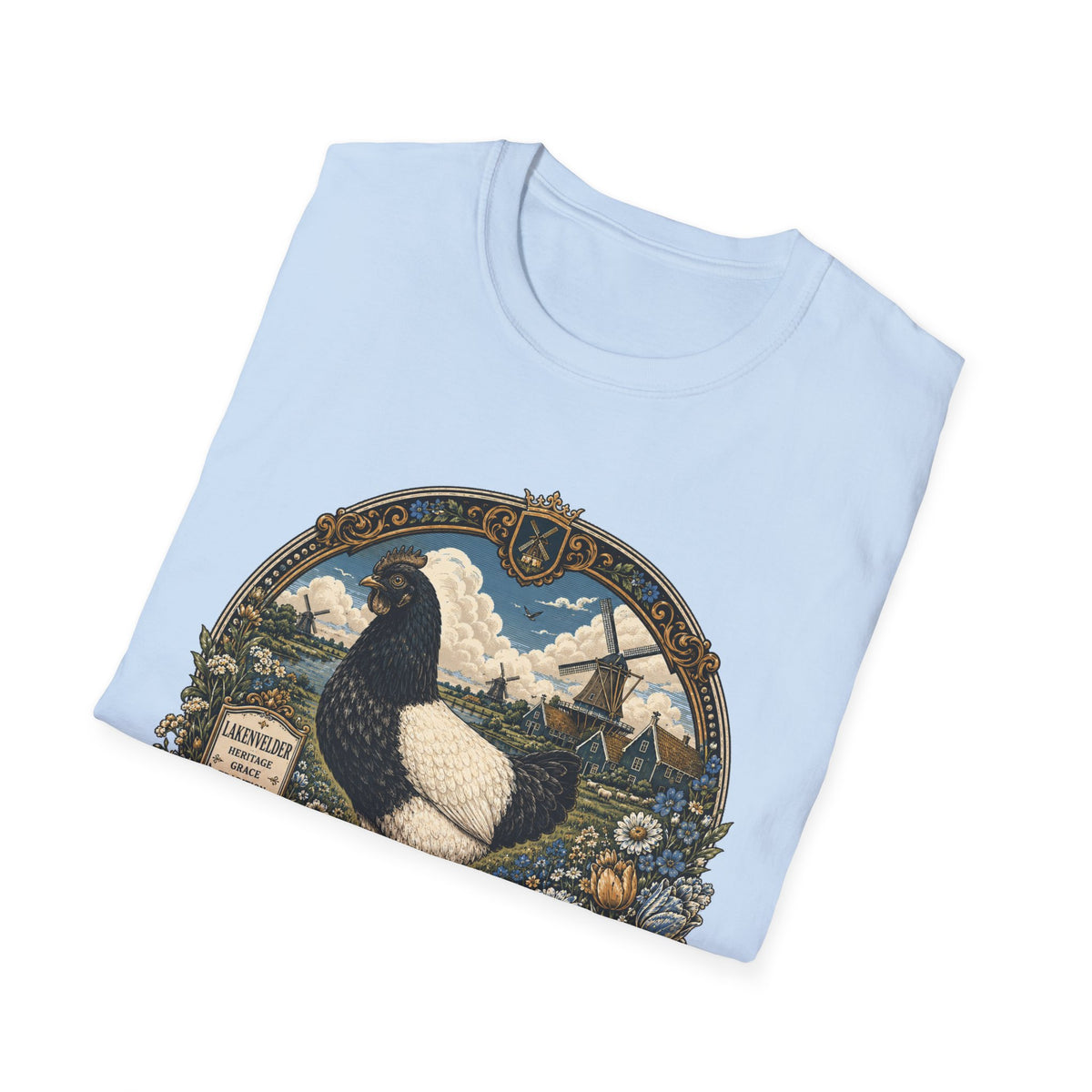 Lakenvelder Heritage Badge T-Shirt — Classic Never Fades Rooster Tee