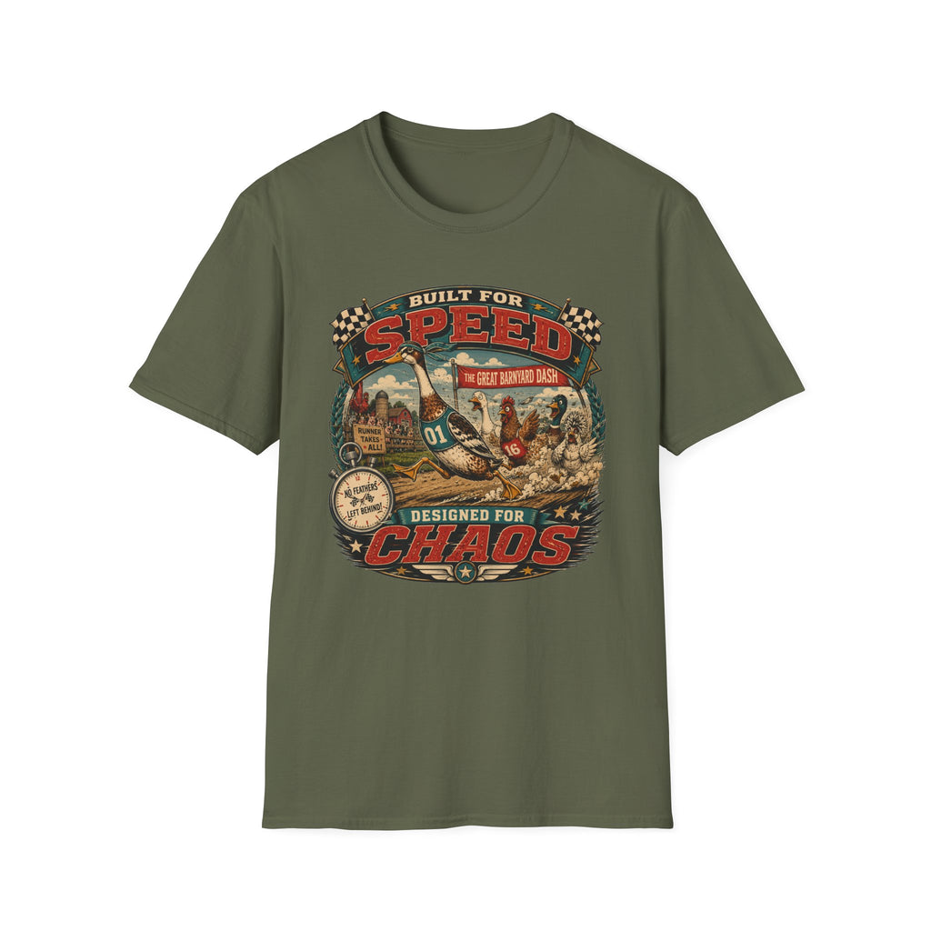 Built for Speed Barnyard Dash Indian Runner T-shirt, photo 6