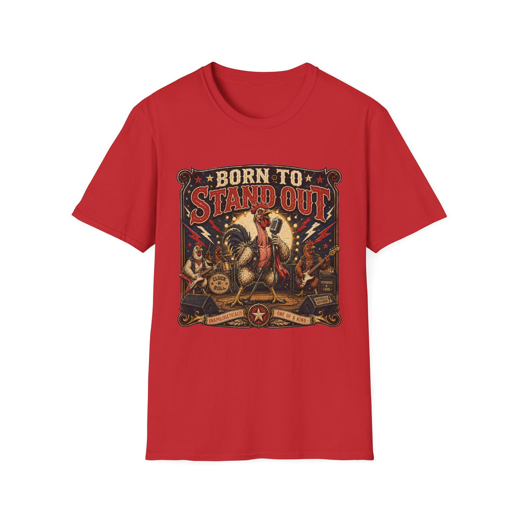 Born to Stand Out Rock Band Naked Neck T-shirt, photo 2
