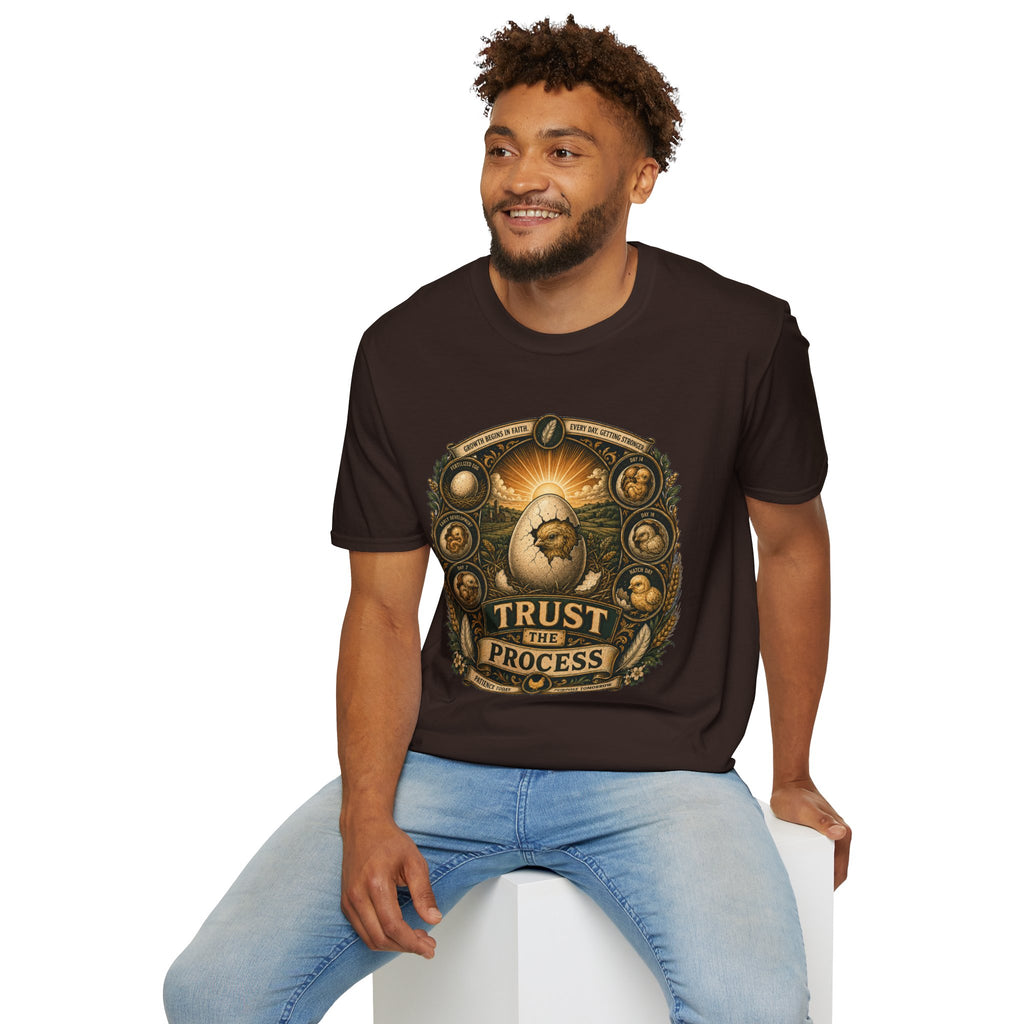 Trust the Process Hatching Emblem T-Shirt — Good Things Take Time Tee