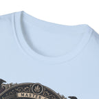 Master of Midnight Feathers Ayam Cemani T-Shirt — Gothic Rooster Graphic Tee