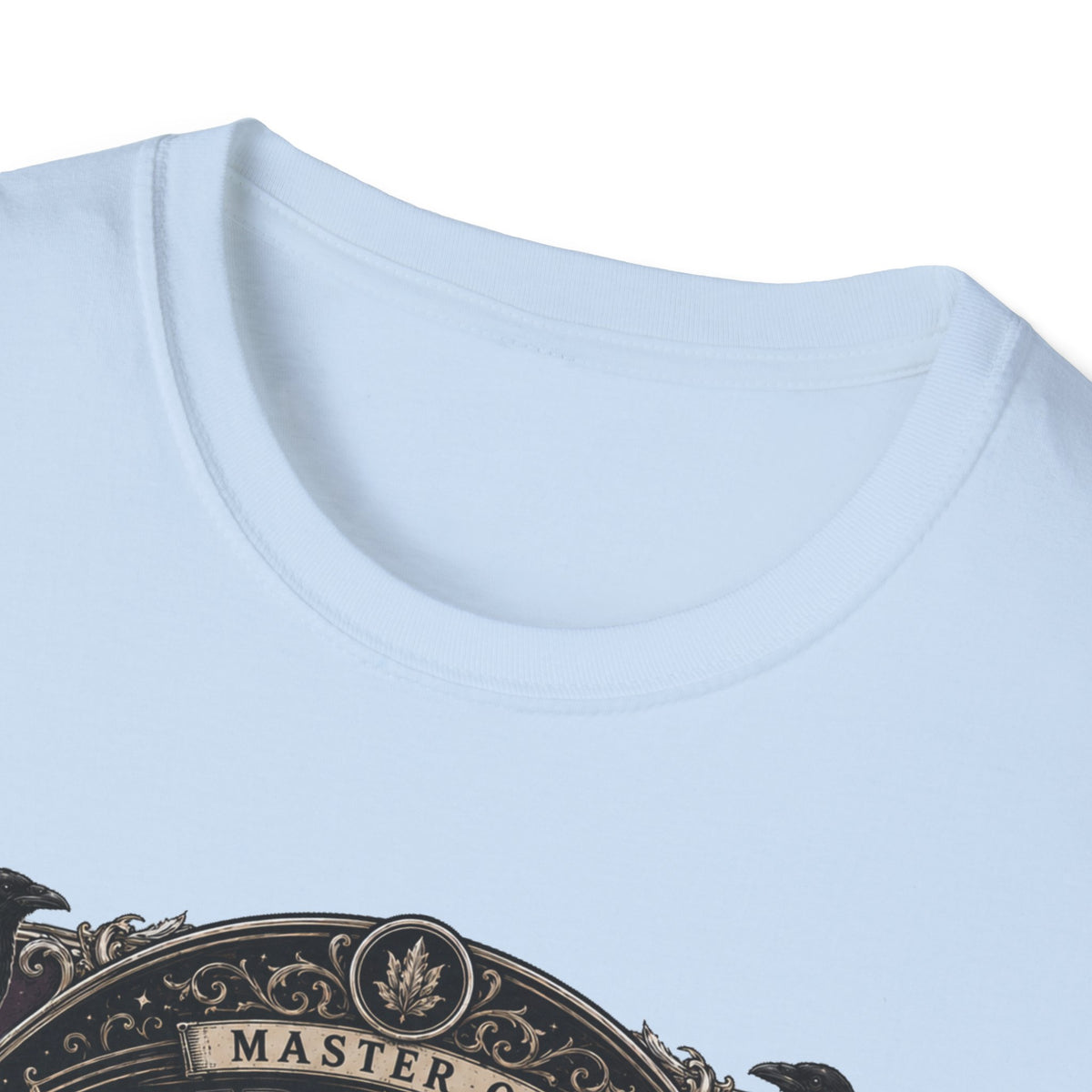 Master of Midnight Feathers Ayam Cemani T-Shirt — Gothic Rooster Graphic Tee
