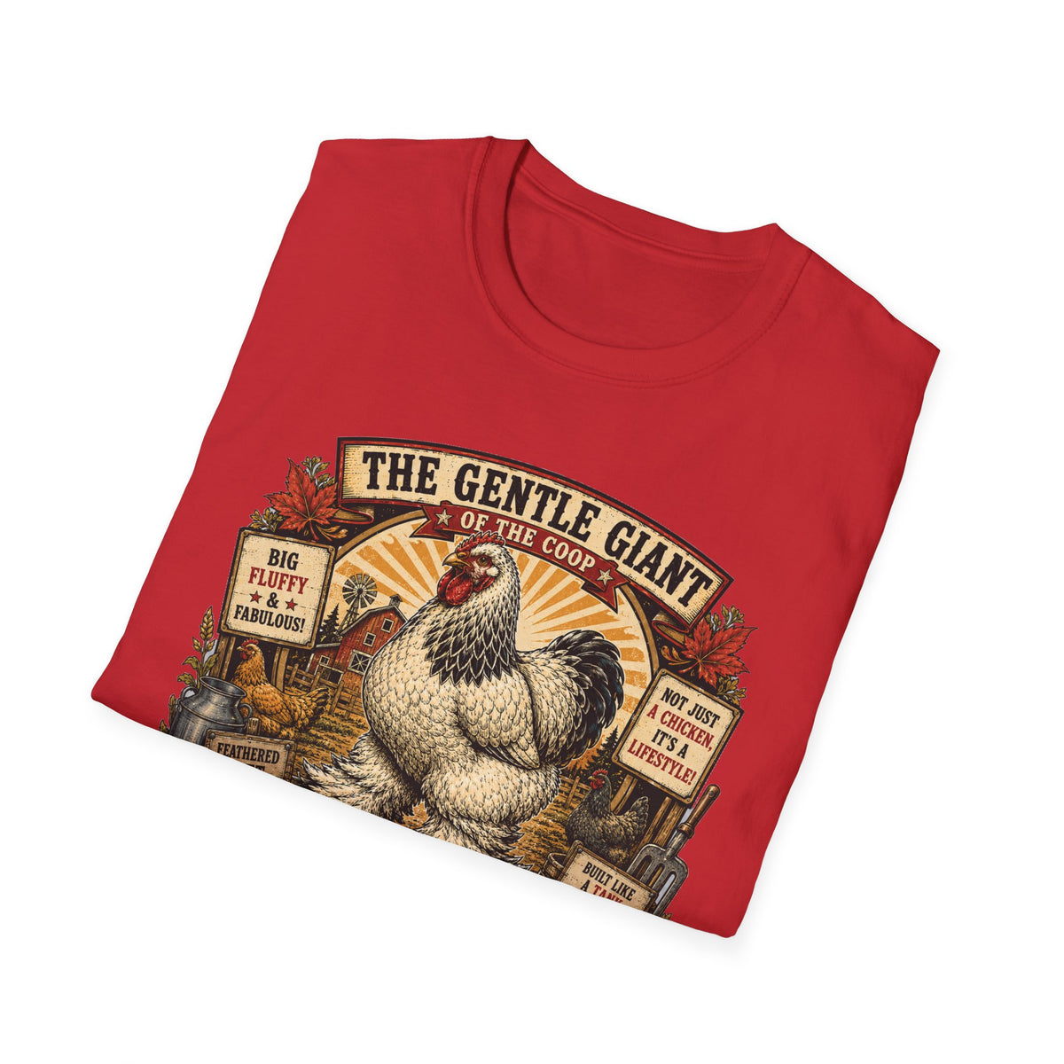 The Gentle Giant of the Coop Brahma T-Shirt — Big Fluffy Farmhouse Tee