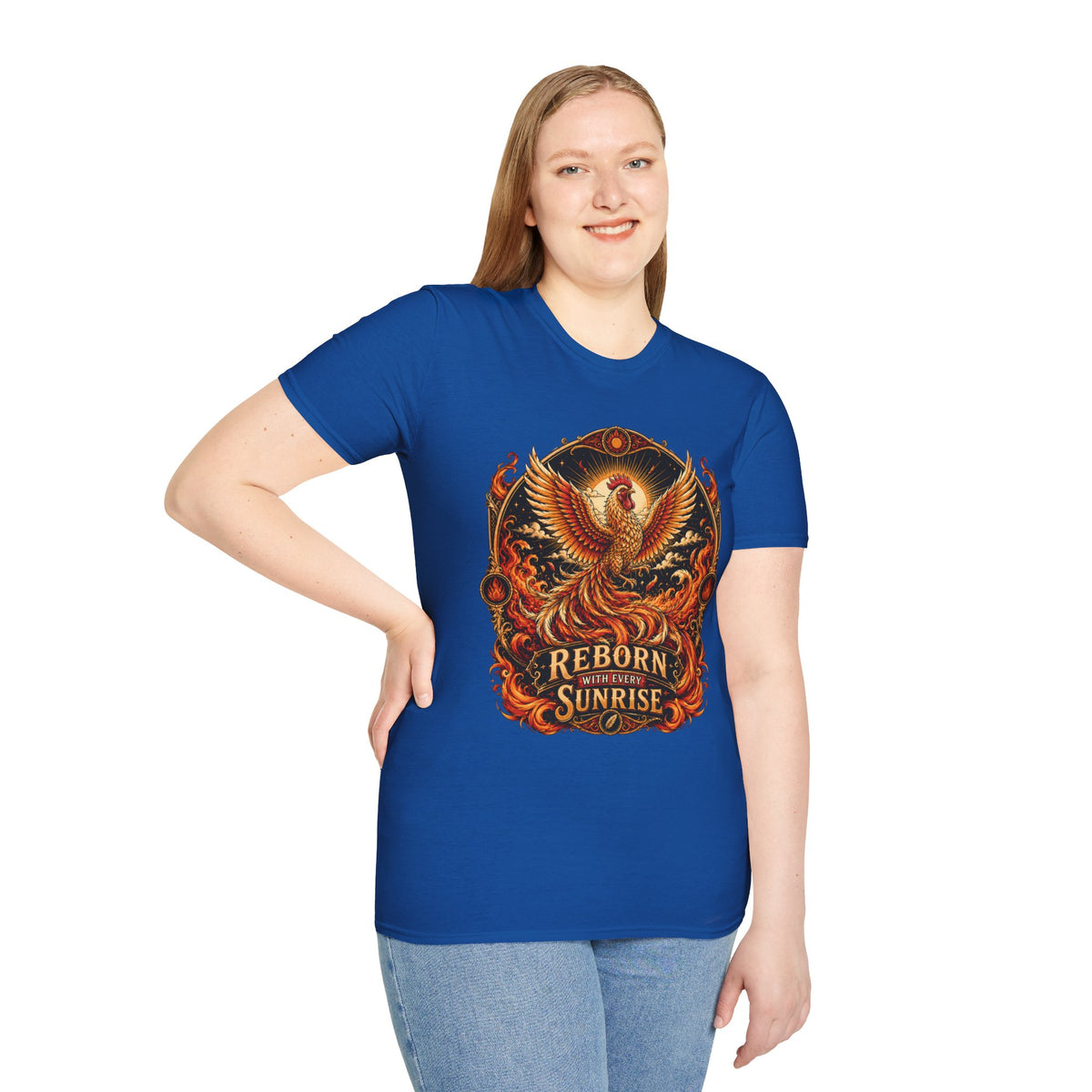 Rise With the Sun Rhode Island Red T-Shirt — Phoenix Rooster Tee