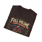Full Volume Since Sunrise Guinea Fowl T-Shirt — Rock Concert Poultry Poster Tee
