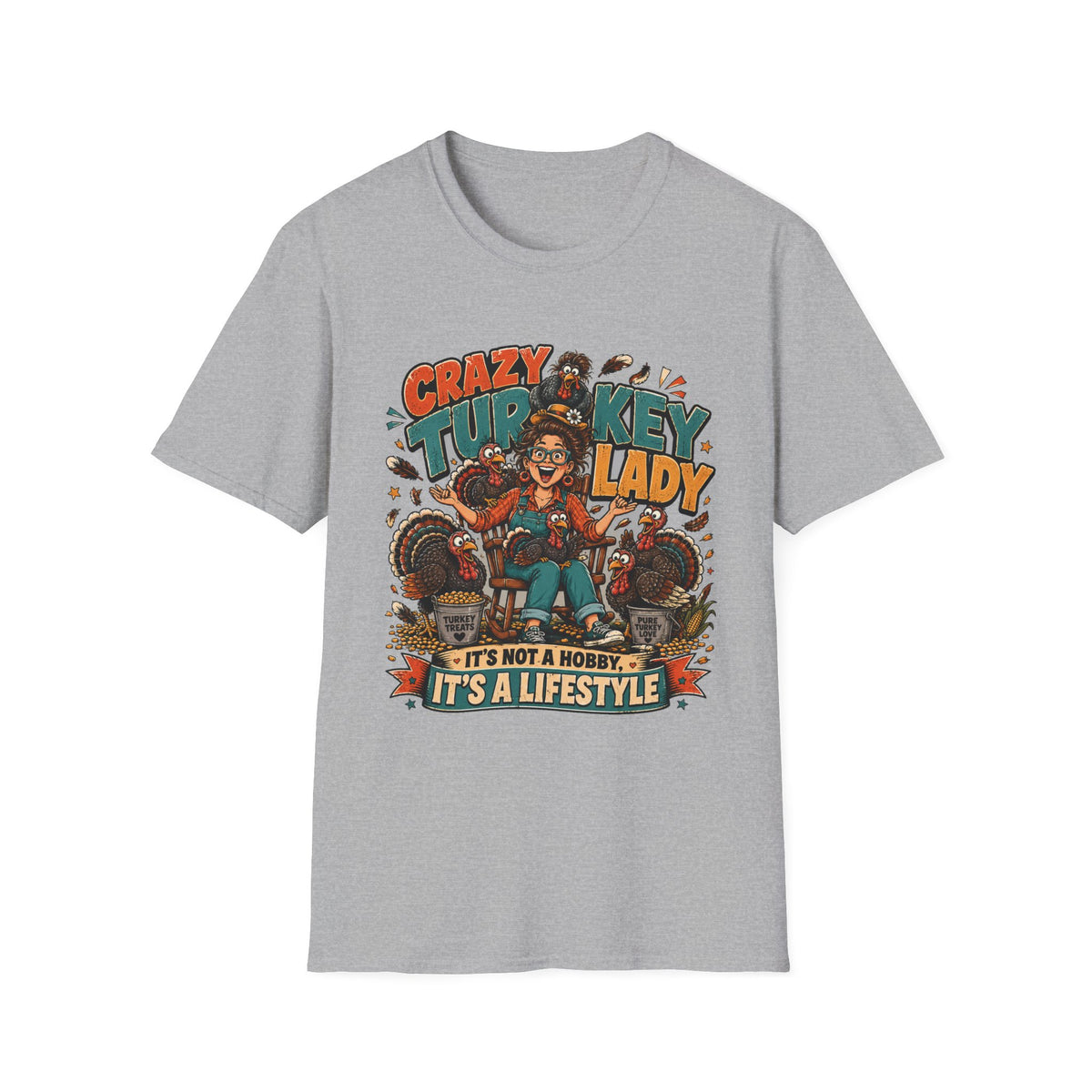 Crazy Turkey Lady T-shirt, photo 3