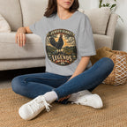 Jersey Giant Heritage Badge T-Shirt — America's Largest Breed Rooster Tee
