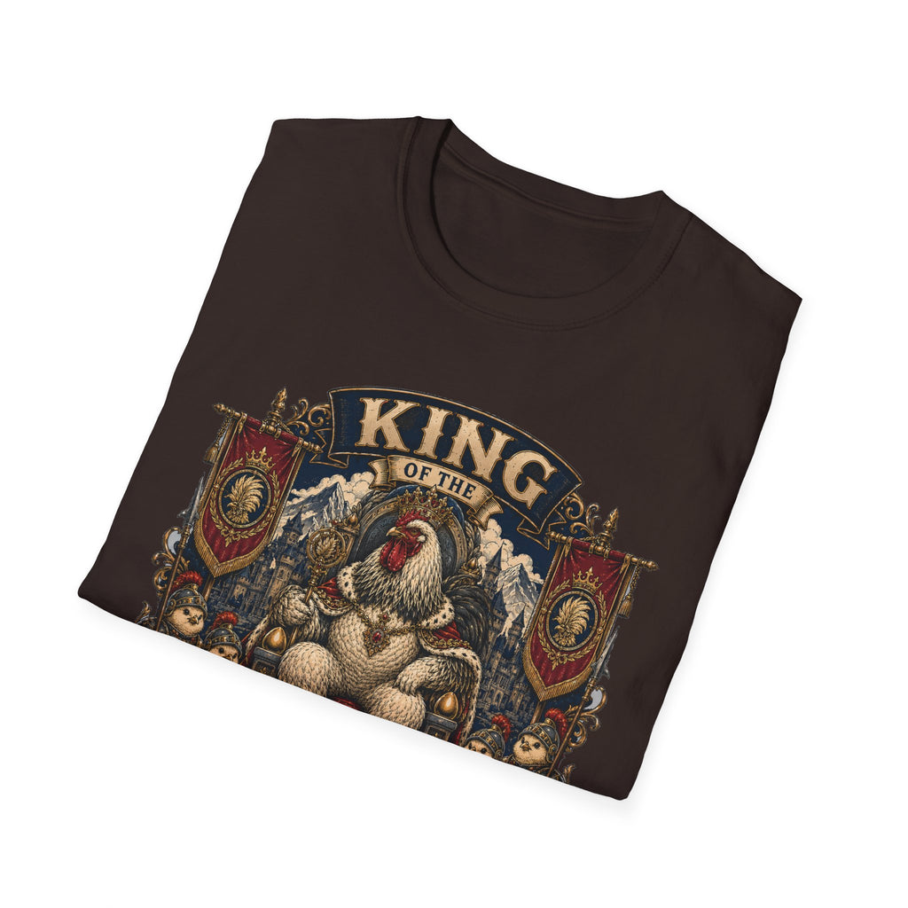 King of the Feathered Realm Brahma T-Shirt — Royal Rooster Crest Tee