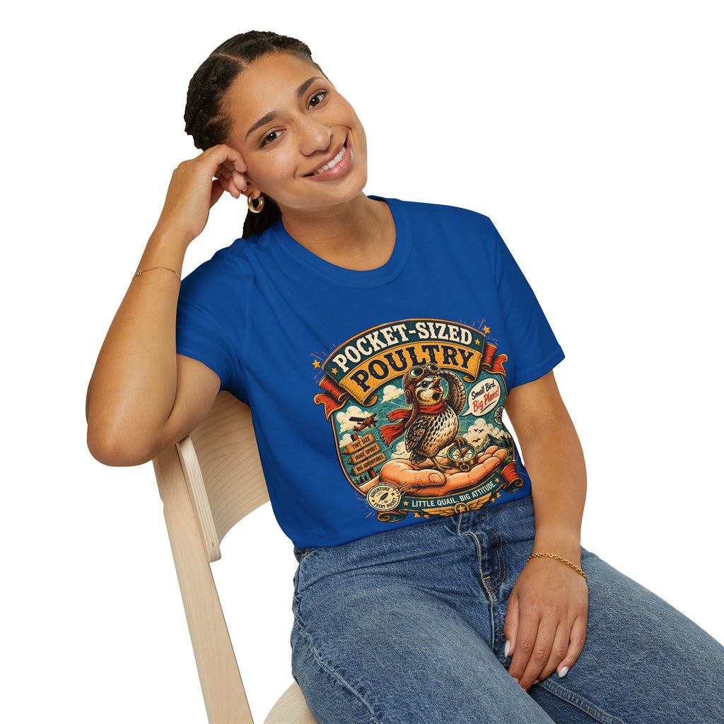 Tiny Quail Adventures T-Shirt — Quail Life Vintage Graphic Comic Tee