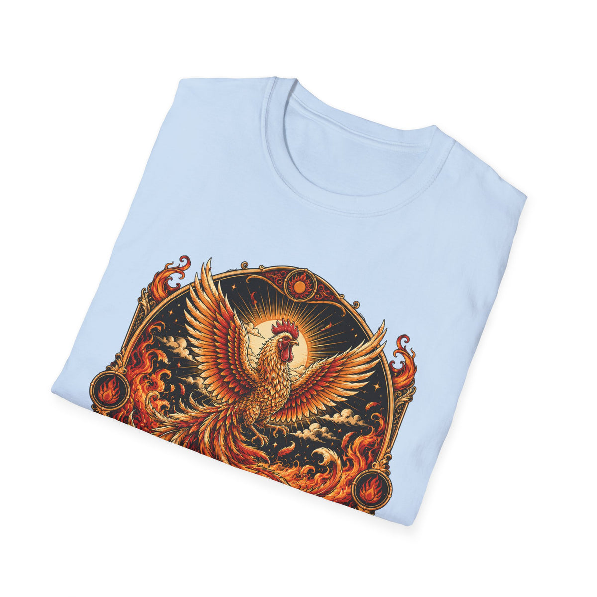 Rise With the Sun Rhode Island Red T-Shirt — Phoenix Rooster Tee
