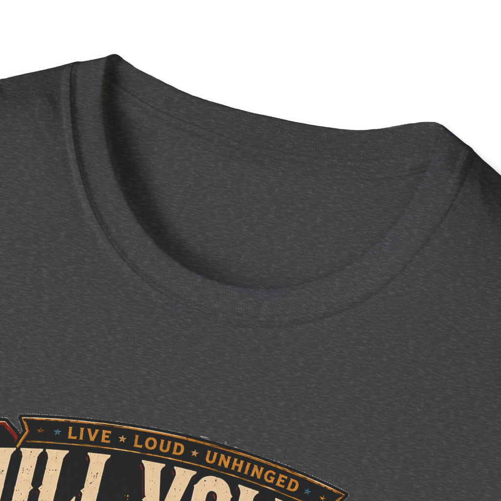 Full Volume Since Sunrise Guinea Fowl T-Shirt — Rock Concert Poultry Poster Tee