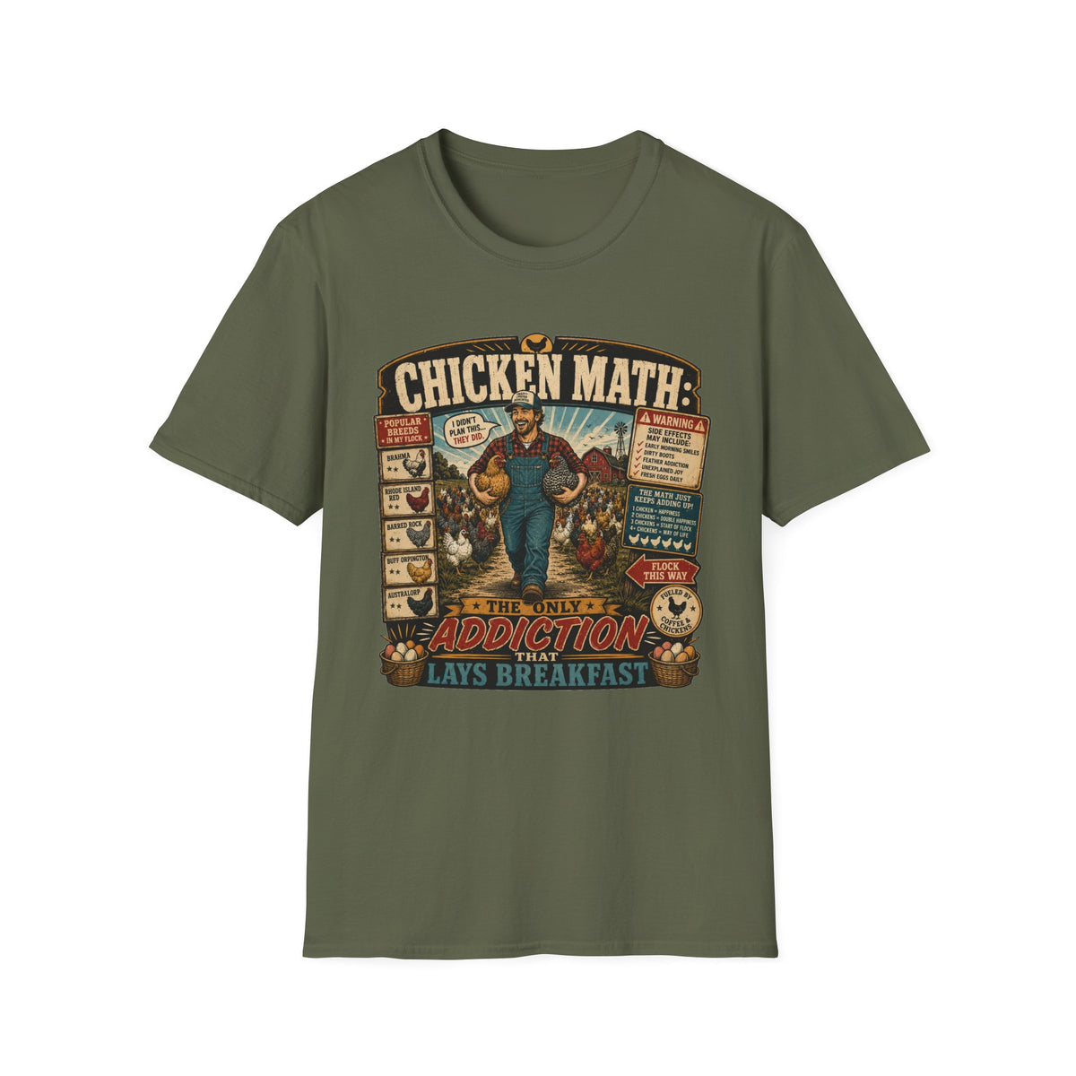 Chicken Math Farm Fun T-shirt, photo 6
