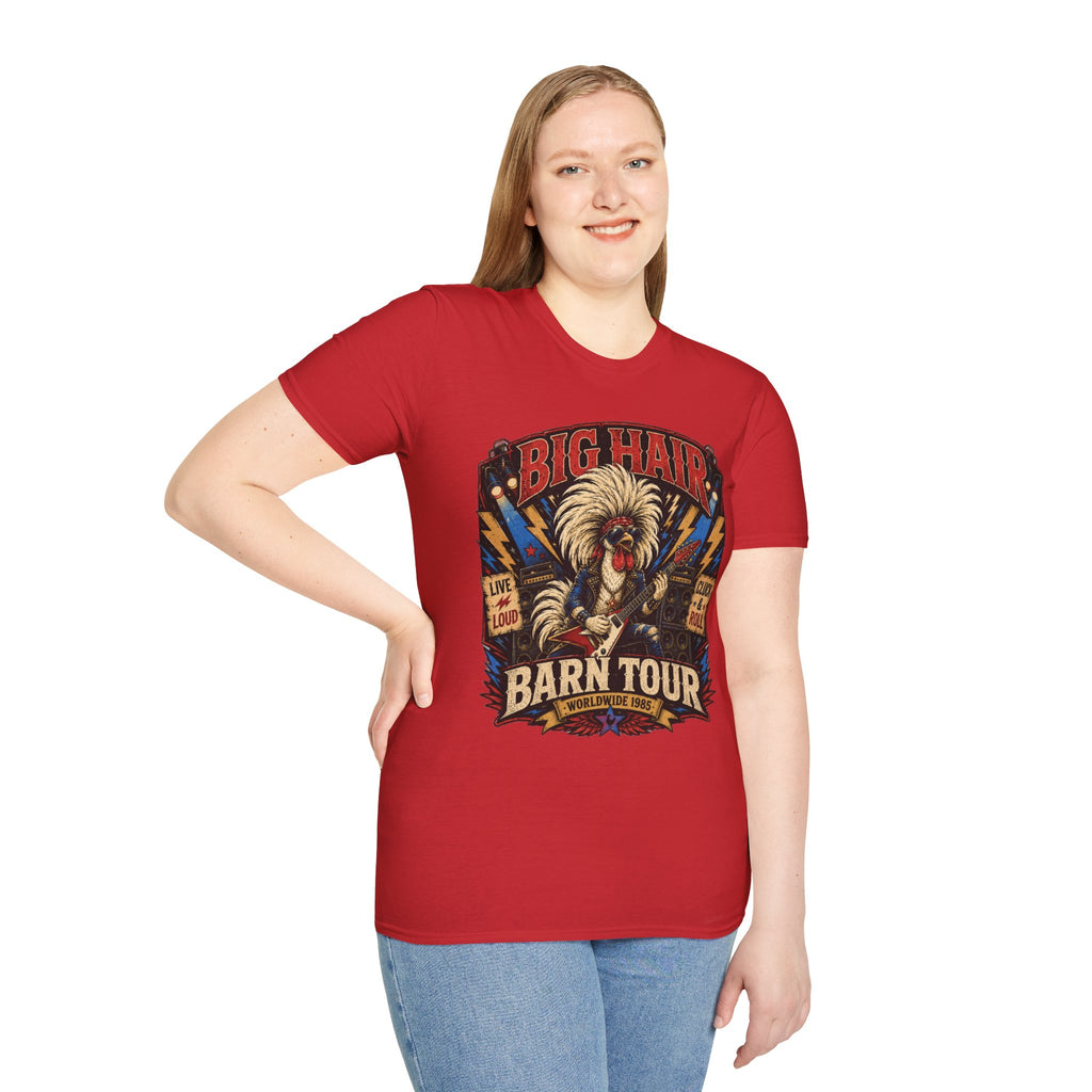 Big Hair Rock Star Concert Polish Chicken T-Shirt