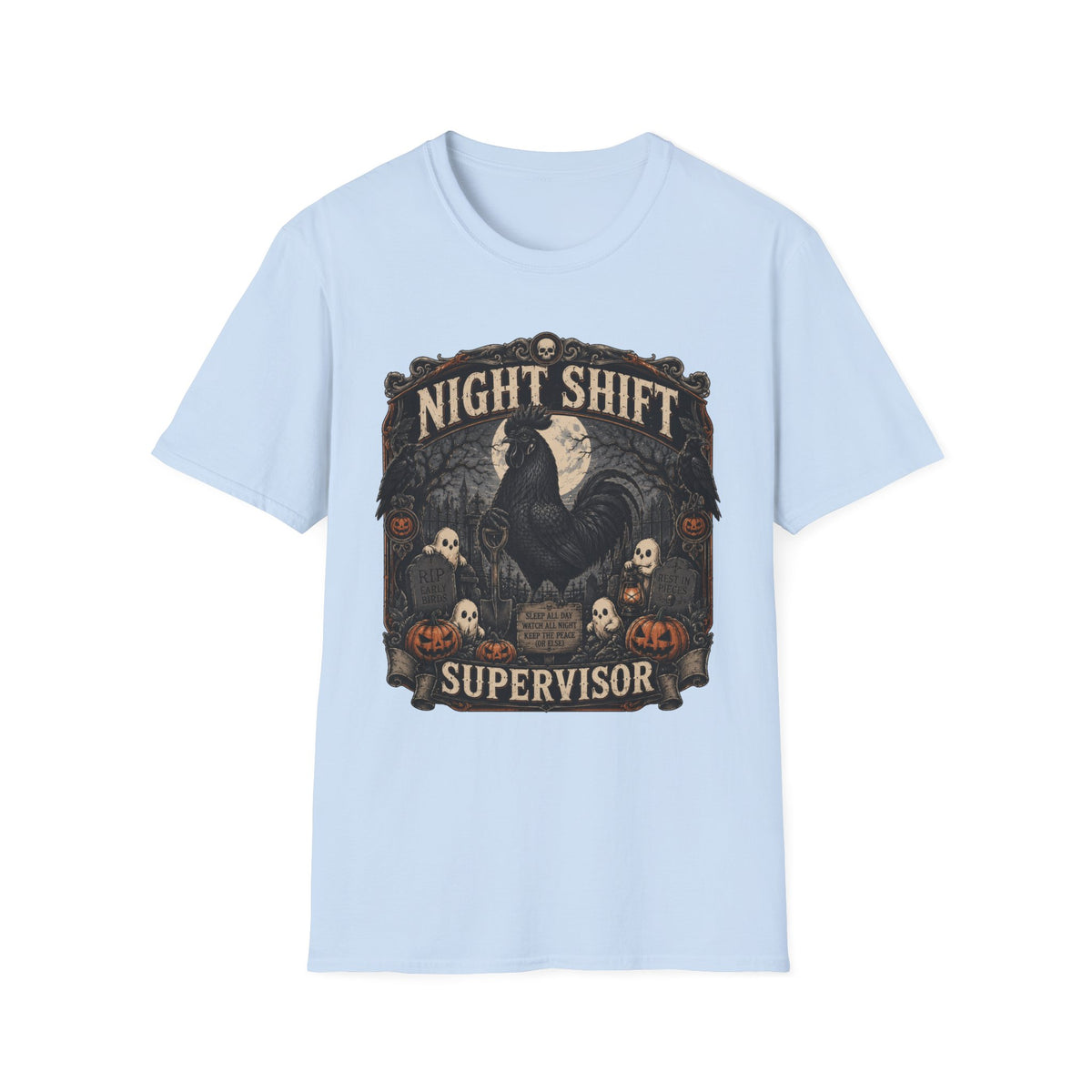 Night Shift Supervisor Ayam Cemani T-shirt, photo 8