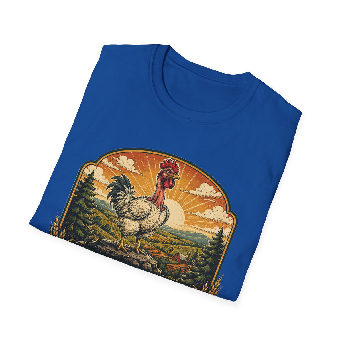 Bare Neck National Park Emblem T-Shirt — Naturally Ventilated Rooster Naked Neck Turken Tee