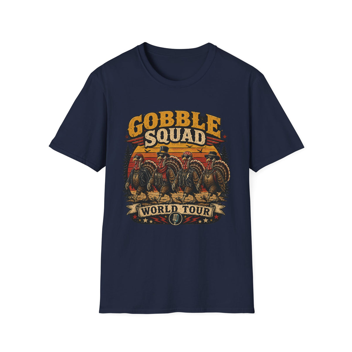Gobble Squad World Turkey Tour Tee — Born to Strut
