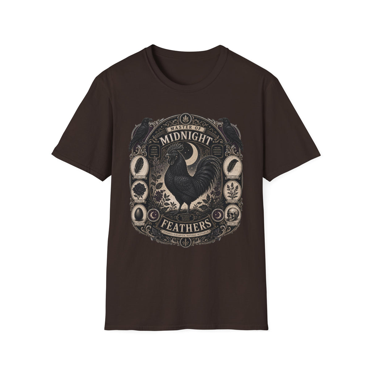 Master of Midnight Feathers Ayam Cemani T-shirt, photo 4