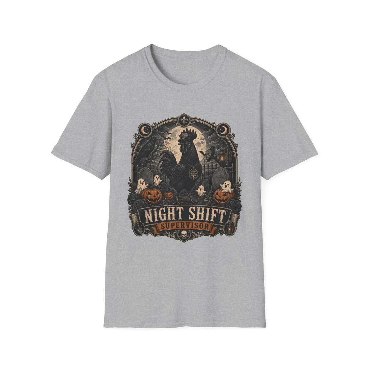 Night Shift Supervisor Ayam Cemani T-shirt, photo 3