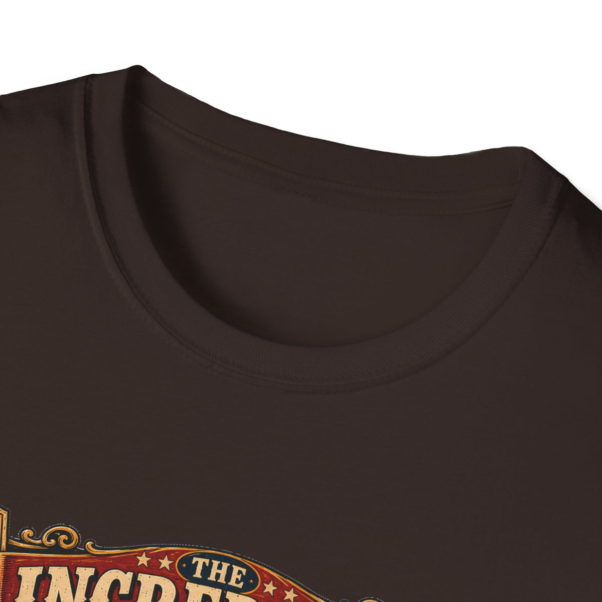 Incredible Feathered Strongman Brahma T-Shirt — Circus Poster Rooster Tee