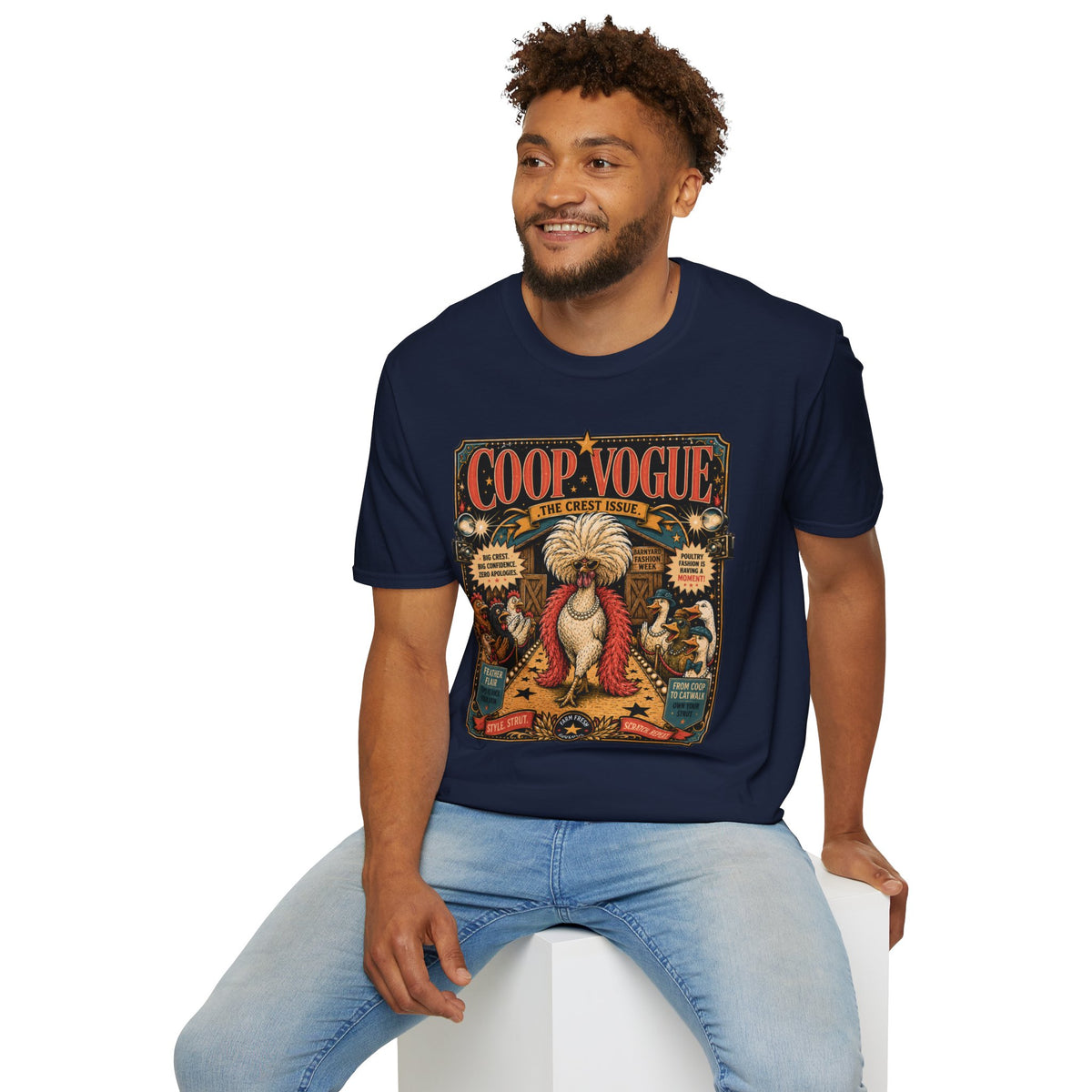 Coop Vogue Barnyard Fashion Week Polish Chicken T-Shirt