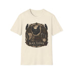 The Black Feather Society Ayam Cemani T-Shirt — Vintage Emblem Rooster Tee