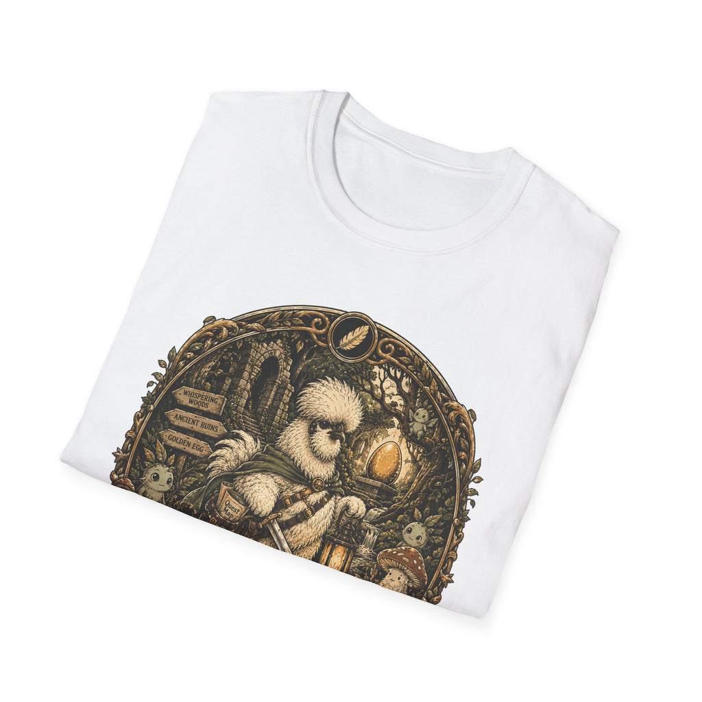 Quest for the Golden Egg Silkie T-Shirt — Enchanted Wood Adventure Tee