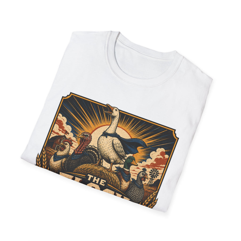 The Flock Awakens T‑Shirt — Retro Goose & Duck Vintage Wildlife Tee