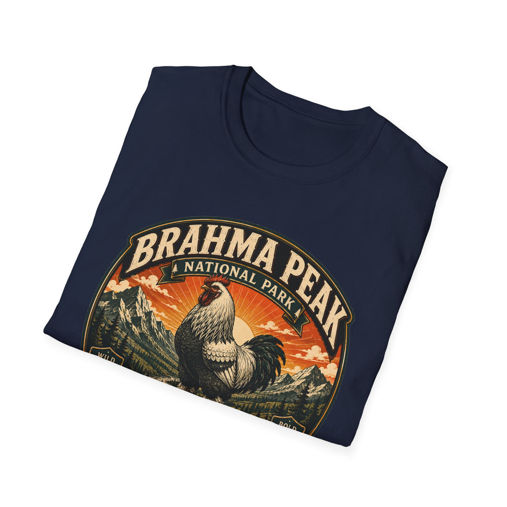 Brahma Peak National Park Brahma T-Shirt — Majestic Mountain Rooster Tee