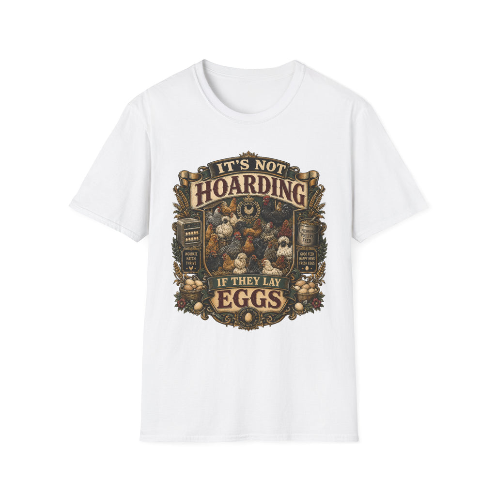 Family Flock Heritage T-Shirt — It's Not Hoarding If They Lay Eggs Tee