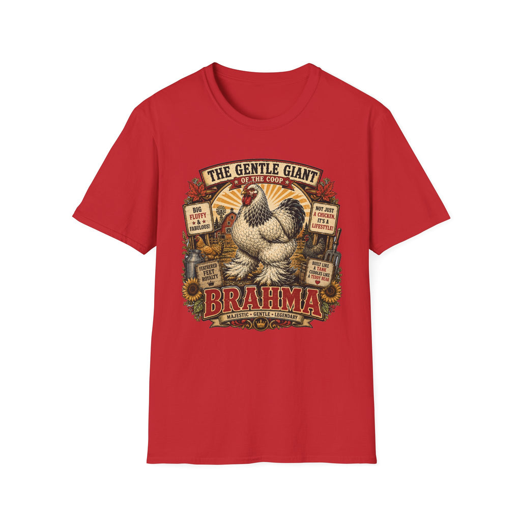 The Gentle Giant of the Coop Brahma T-Shirt — Big Fluffy Farmhouse Tee