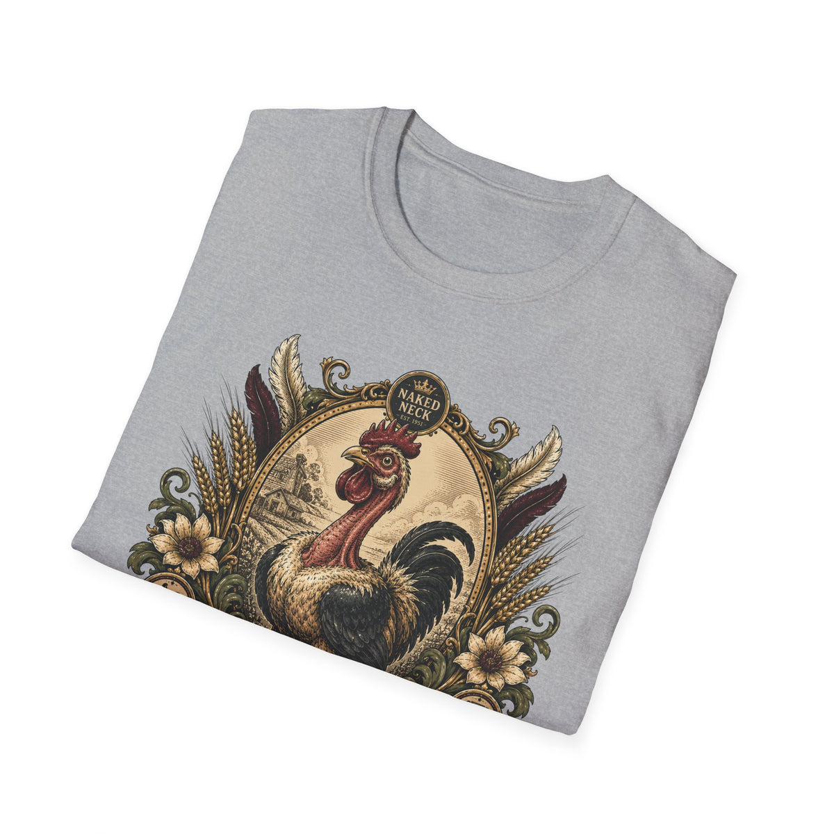 Proudly Unconventional T-Shirt — Proudly Naked Neck Rooster Tee
