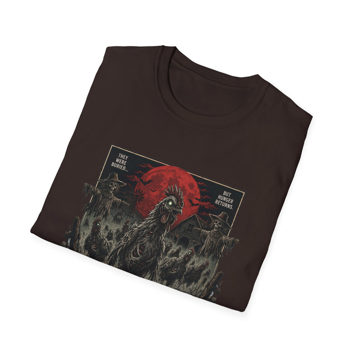 Rise of the Undead Poultry T-Shirt — Zombie Chicken Uprising Tee