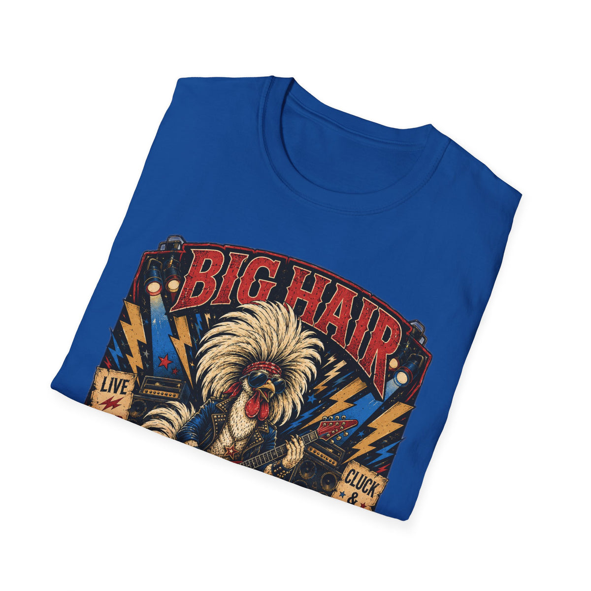 Big Hair Rock Star Concert Polish Chicken T-Shirt