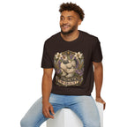 Strength in Grace Brahma Hen T-Shirt — Botanical Rooster Art Tee