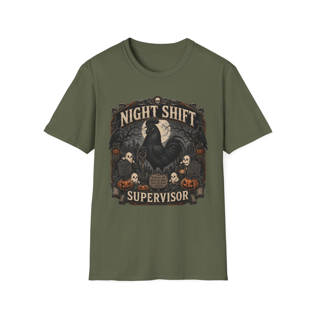 Night Shift Supervisor Ayam Cemani T-shirt, photo 6