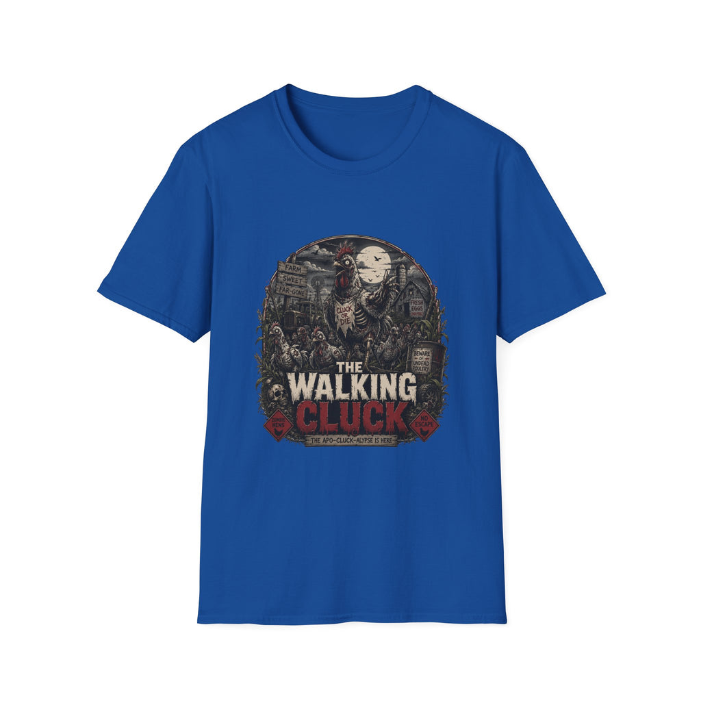 The Walking Cluck T-Shirt — Poultry Apocalypse Zombie Chicken Tee