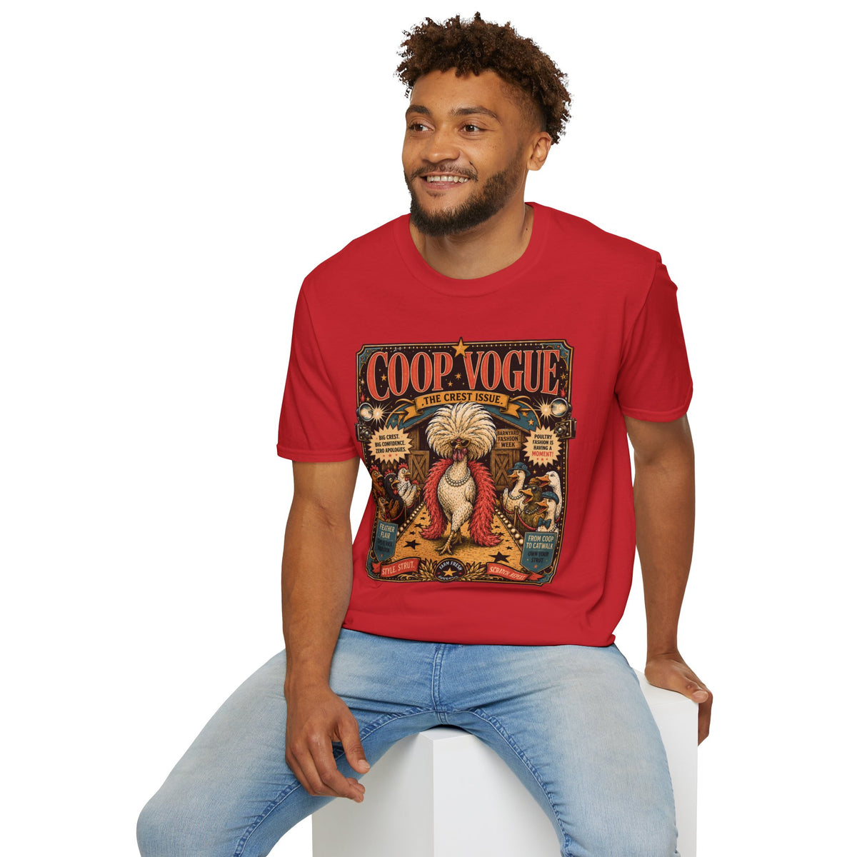 Coop Vogue Barnyard Fashion Week Polish Chicken T-Shirt