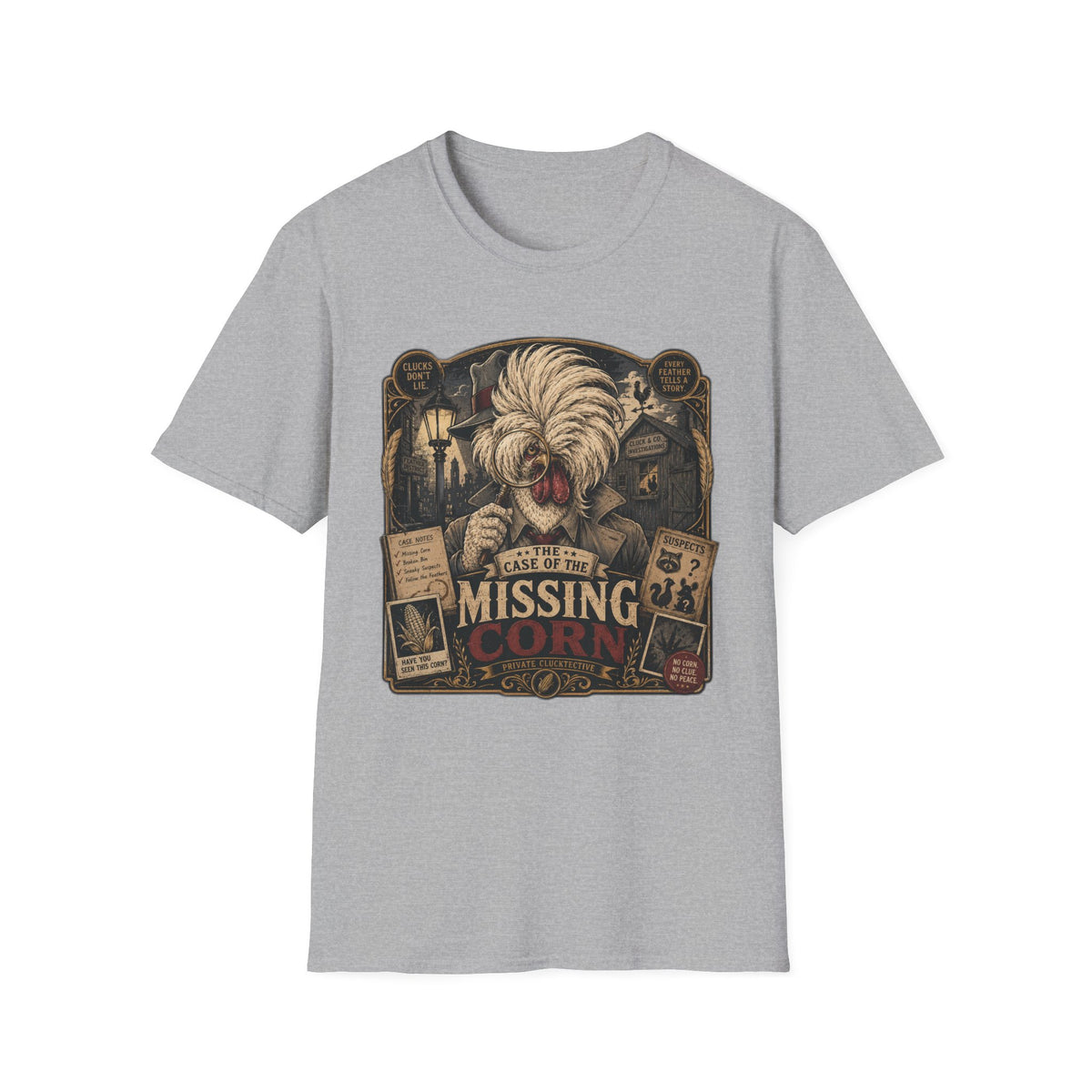 The Case of the Missing Corn Polish Chicken T-shirt, photo 3