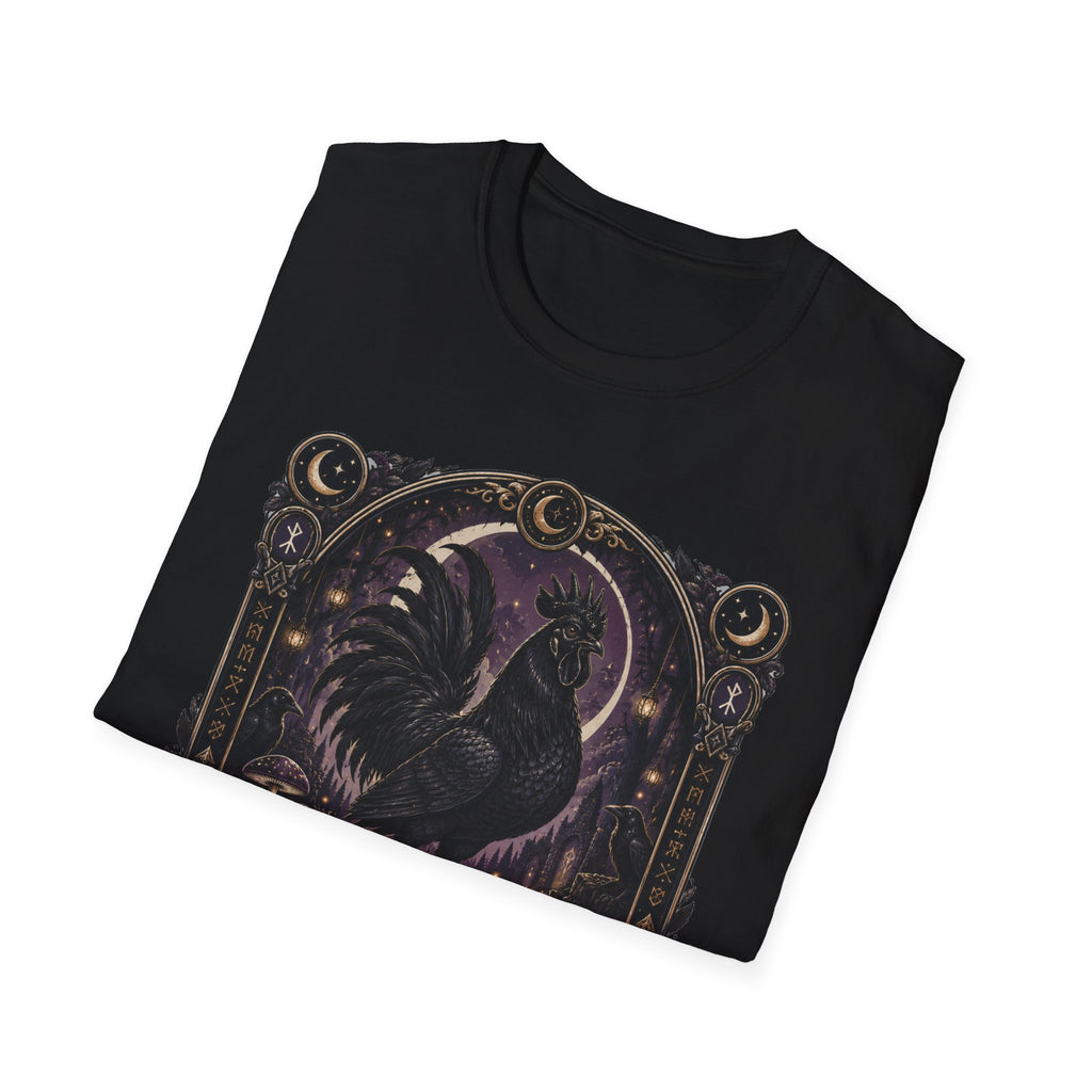 Shadow and Legend Ayam Cemani T-Shirt — Gothic Emblem Rooster Tee