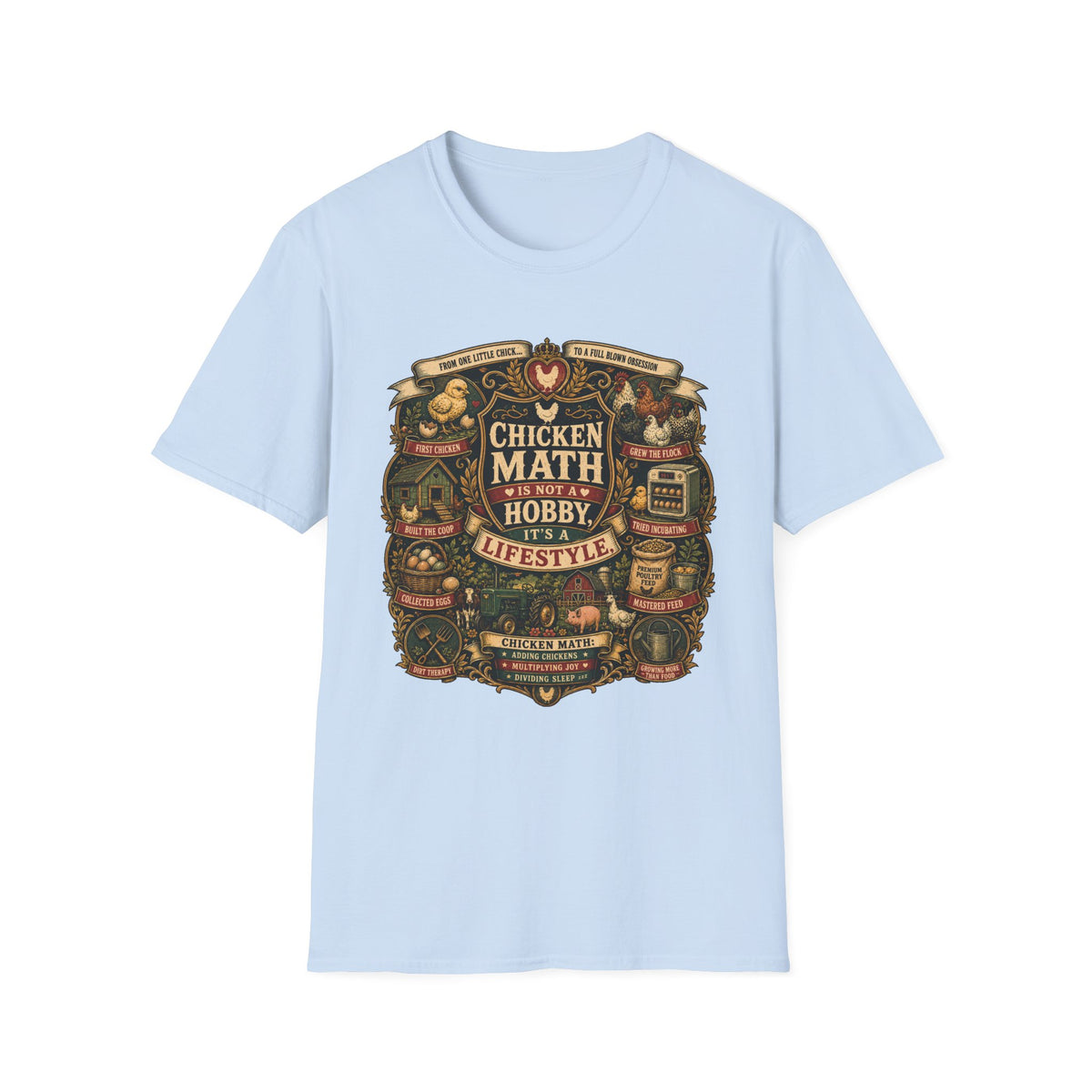 Chicken Math Is Not a Hobby It's a Lifestyle T-shirt, photo 8