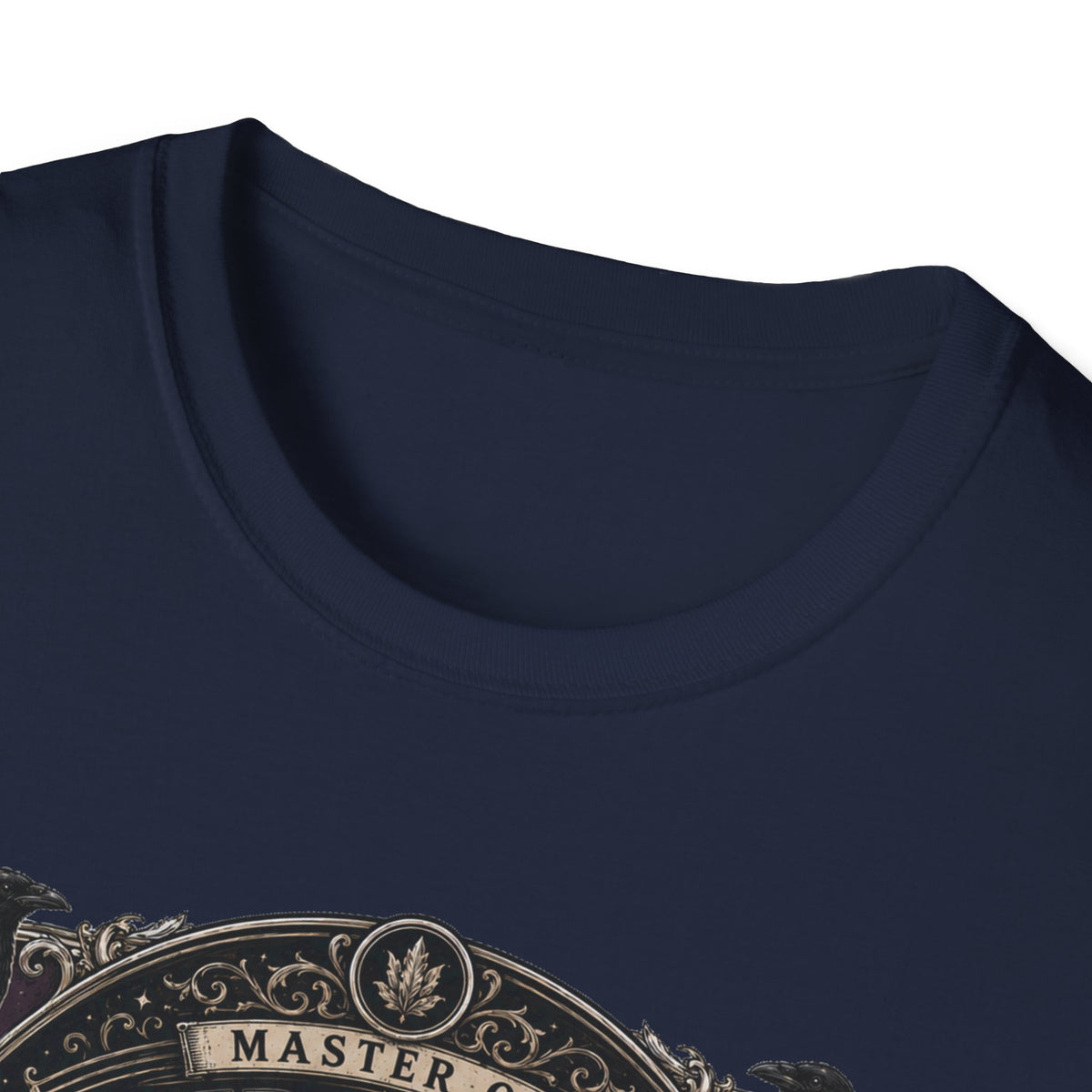 Master of Midnight Feathers Ayam Cemani T-Shirt — Gothic Rooster Graphic Tee
