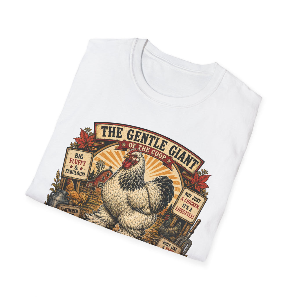 The Gentle Giant of the Coop Brahma T-Shirt — Big Fluffy Farmhouse Tee
