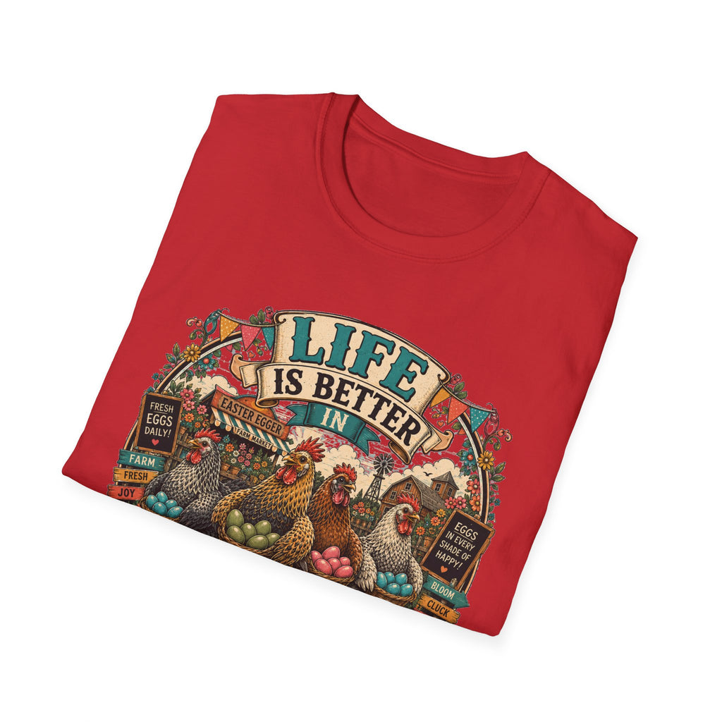 Colorful Farm Festival Easter Egger T-Shirt — Life is Better in Color Tee
