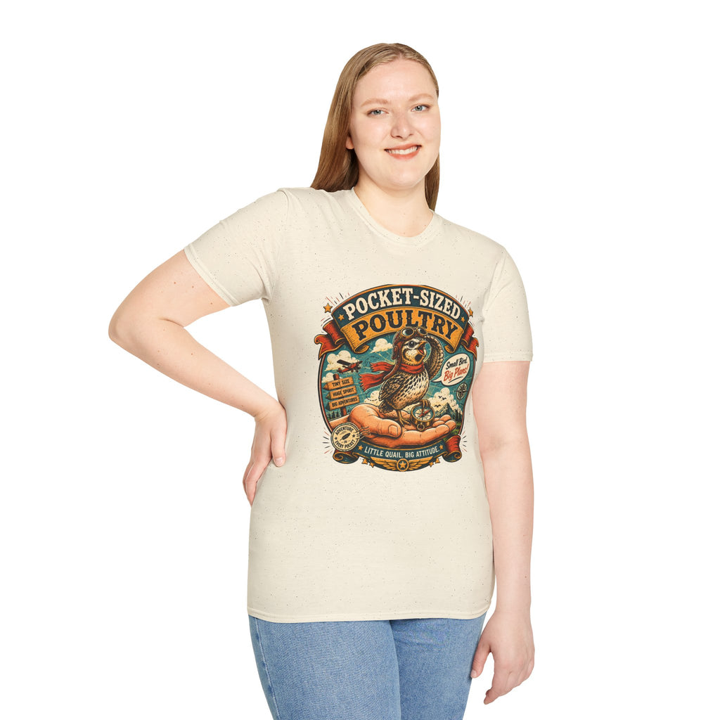 Tiny Quail Adventures T-Shirt — Quail Life Vintage Graphic Comic Tee