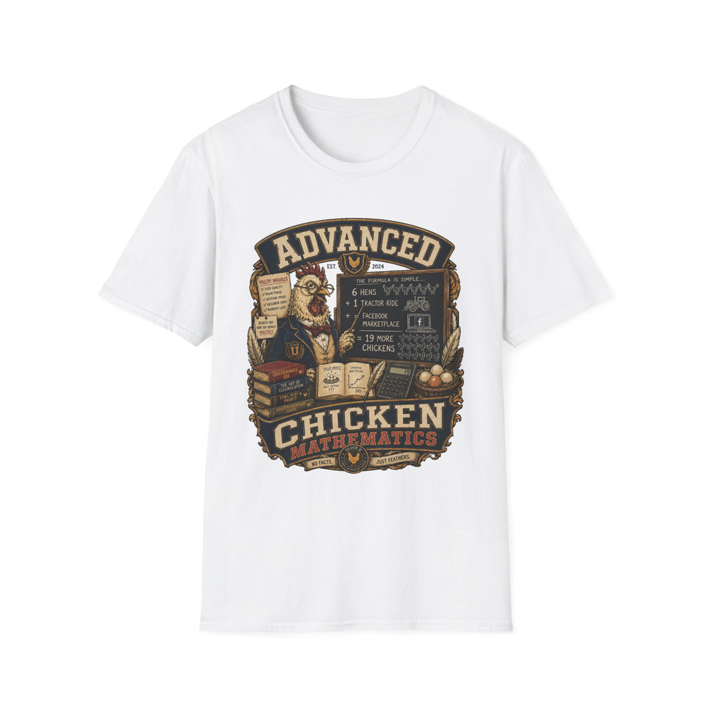 Advanced Chicken Mathematics T-shirt, photo 2