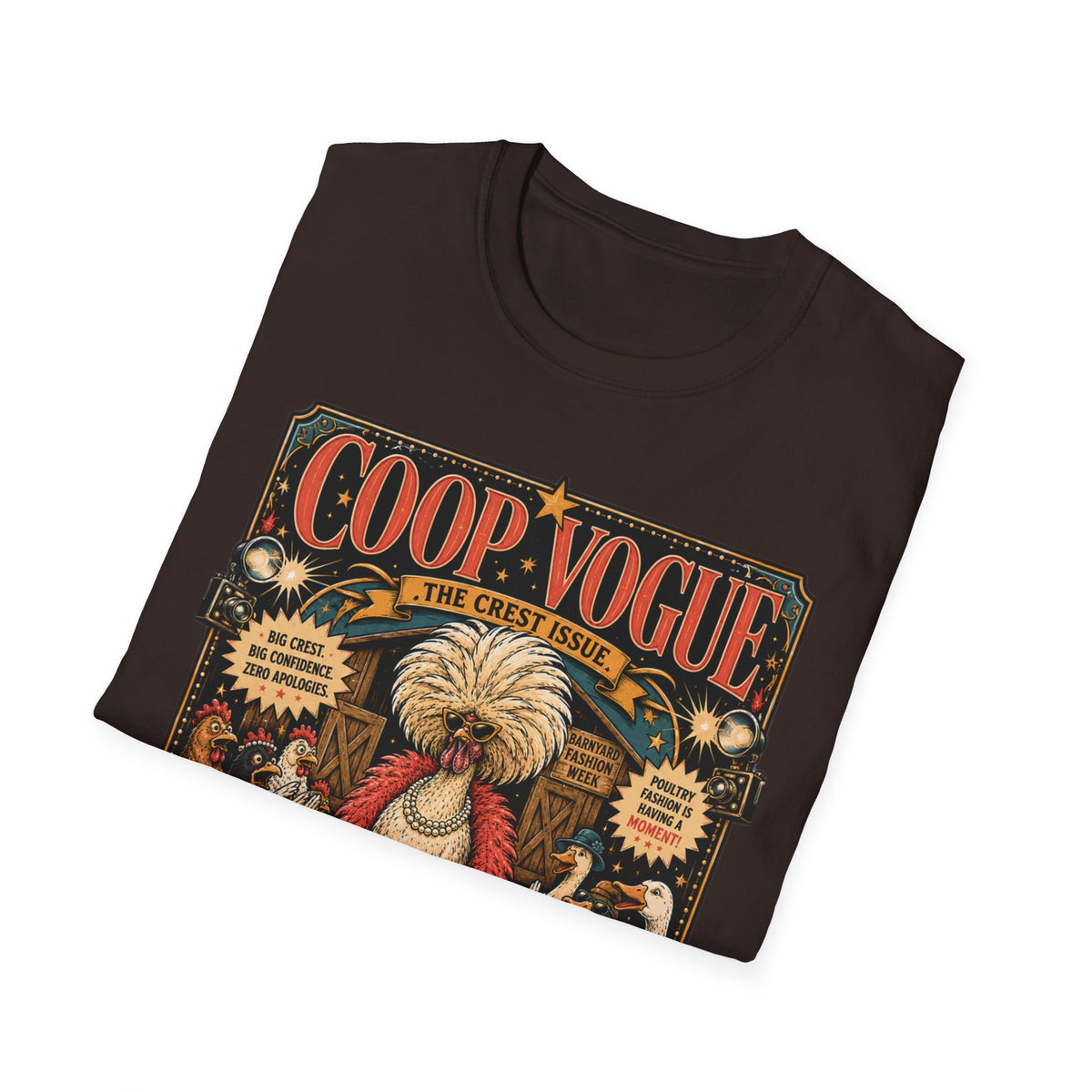 Coop Vogue Barnyard Fashion Week Polish Chicken T-Shirt