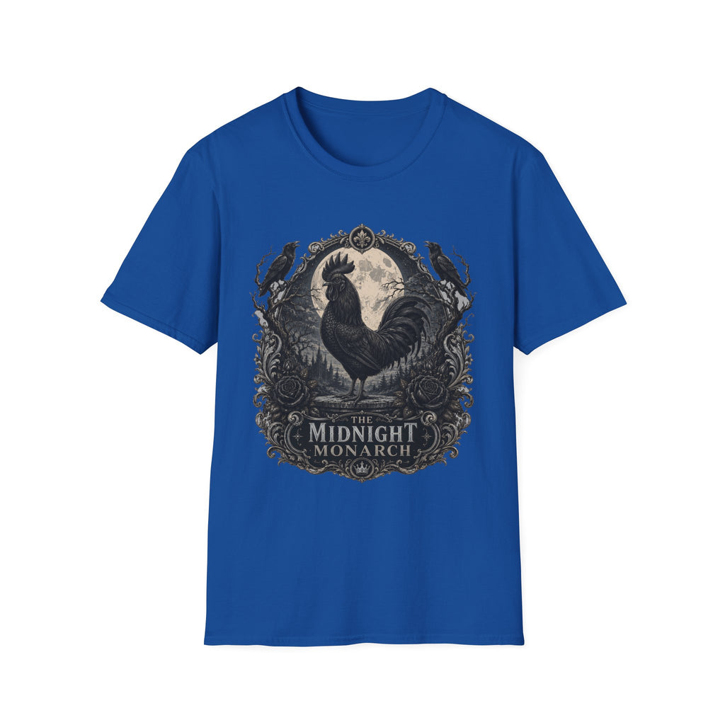 The Midnight Monarch Ayam Cemani T-Shirt — Moonlit Rooster Graphic Tee