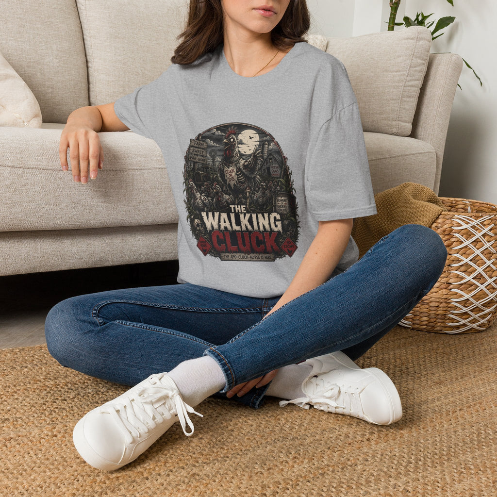 The Walking Cluck T-Shirt — Poultry Apocalypse Zombie Chicken Tee