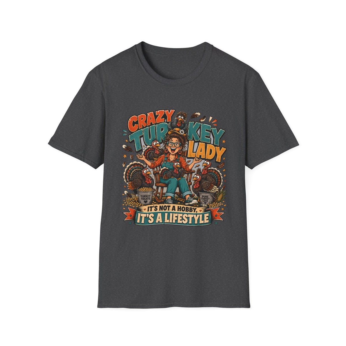 Crazy Turkey Lady T-shirt, photo 7